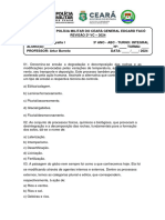 Revisão - 2VC Geografia I - 3 Ano ABC - 2024