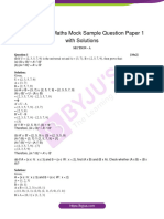 Isc Class 11 Maths Mock Question Paper With Solution 1