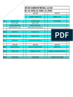 Mid-Year Examinations Timetable July 2024 - Form 3