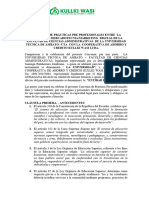 Convenio de Pasantía Instituto 3 de Marzo Guaranda