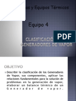 Clasificación de Los Generadores de Vapor