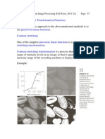 Piecewise-Linear Transformation Functions: ACS-7205-001 Digital Image Processing (Fall Term, 2011-12) Page 87