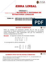 Álgebra Lineal: Capitulo I: Matrices Y Sistemas de Ecuaciones Lineales