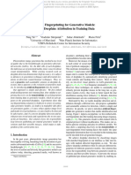 Artificial Fingerprinting For Generative Models