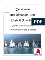 Livret D'information Aux Familles - Classe de Voile 2024