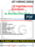 TCS Smart Hiring Roadmap 2024 by Knowledge Gate