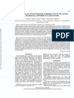 Larson Et Al 2011 Heat Capacities and Volumes of Dissociation of Phosphoric Acid (1st 2nd and 3rd) Bicarbonate Ion and