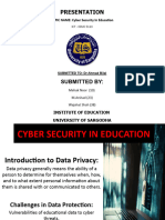 Cyber Security in Education