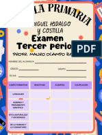 Examen 5a Tercer Periodo