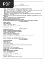 English - Class Viii - Term Iii - Synonyms