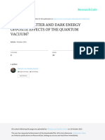 Are Dark Matter and Dark Energy Opposite Effects of The Quantum Vacuum