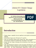 Evolution of Climate Change Legislation by DR Patrick Byakagaba