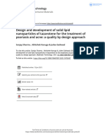 Paper - Design and Development of Solid Lipid Nanoparticles of Tazarotene For The Treatment of Psoriasis and Acne - A Quality by Design Approach