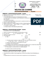 Chimie Proba Blanc N°2 Séries CD