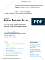 Customs Declaration Service - GOV - UK