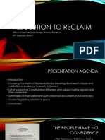 Resolution To Reclaim Presentation 2 Complete