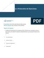 V - Avaliação Física e Protocolos de Exercícios