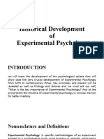 PSY 154 History of Experimental Psychology