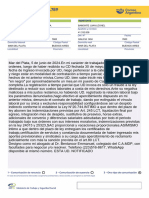 Segundo Telegrama - Se Da Por Despedido - Juan Bamonte - A Cerrito 199