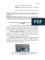 As Características Do Mundo Do Trabalho Na Atualidade1