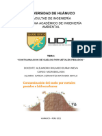 Contaminacion de Suelo Por Metales Pesados