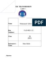 Lab Report 5 of Power Transmission