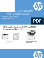 HP LaserJet Enterprise M507 MFP M528 and Managed E50145 MFP E52645 NPI Technical Training