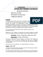 Statut Et R I Association Femmes Capables