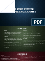 Chapter Summaries For The Kite Runner