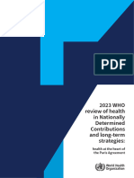 2023 WHO Review of Health in Nationally Determined Contributions and Long-Term Strategies