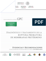 Ruptura Prematura de Membranas Pretermino GPC ER 2018