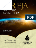 Lição Completa - Celular - Igreja Sal e Luz No Mundo - Ago e Set 2023