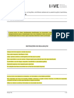 Instruções de Realização, Cotações, Critérios Gerais de Classificação 2024: FQ A