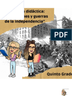 Secuencia Didáctica. Revoluciones y Guerra de La Independencia. Quinto Grado