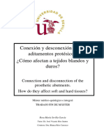 Conexión y Desconexión de Los Aditamentos Protésicos. Cómo Afectan A Tejidos Blandos y Duros