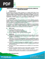 Bases para El Concurso Público de Creación Del Himno Del Distrito de Calquis