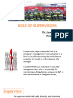 ROLES OF SUPERVISORS Updated