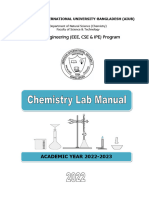 Chemistry Lab Manual - Fall, 2022