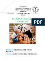 Introduccion A La Zootecnia: Universidad Intercultural de Los Pueblos Del Estado de Guerrero. Campus Acapulco Ii KM.30