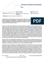 J Lab Convenio de Terminación de La Relación Laboral Celebrado Fuera de Juicio.