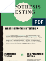 Hypothesis Testing