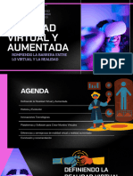 Presentación Realidad Virtual y Aumentada Moderno Rosa y Negro PDF