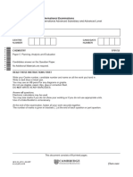 Paper 5 - Planning and Investigation - 9701