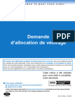 Demande Allocation Veuvage