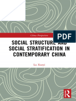 Xueyi Lu - Social Structure and Social Stratification in Contemporary China (China Perspectives) - Routledge (2020)