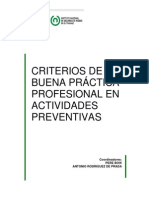 Criterios de Buenas Prácticas Preventivas