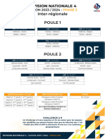 Division Nationale 4 Calendrier 2023 2024