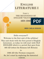 LITERATURE I Old English Recurso