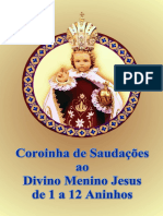 Coroinha Do Menino Jesus de 1 A 12 Aninhos