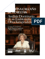 Josefina Calcano de Temeltas. Analisis Doctrinario de Su Emblematica Obra Jurisprudencial